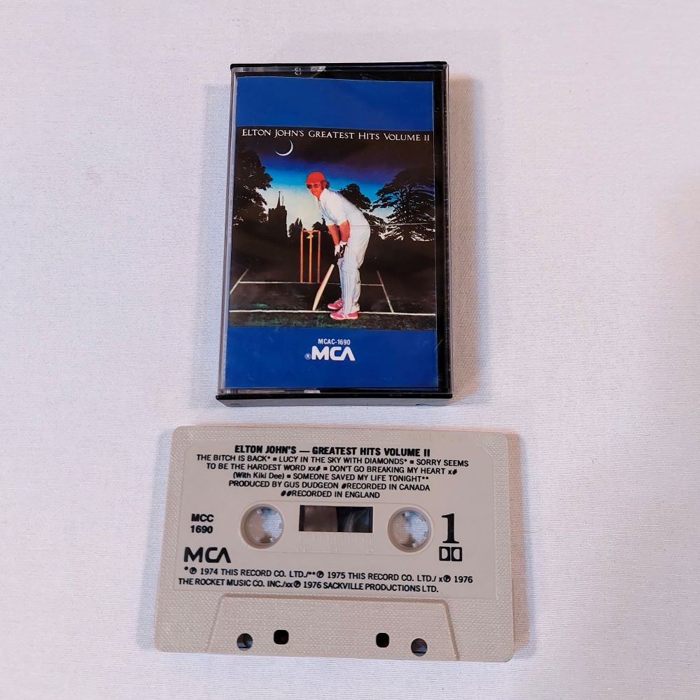 Elton John's Greatest Hits Volume II on Cassette 1976