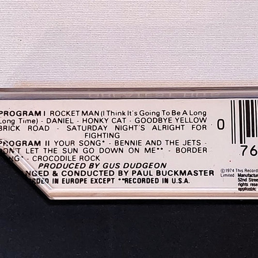 Elton John Greatest Hits on Cassette 1974