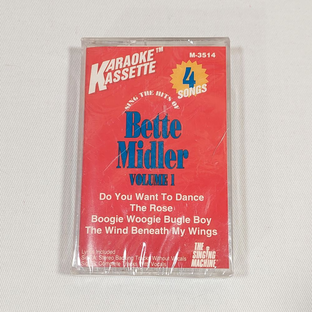 Karaoke Kassette Sing the Hits of Bette Midler Volume 1 on Cassette