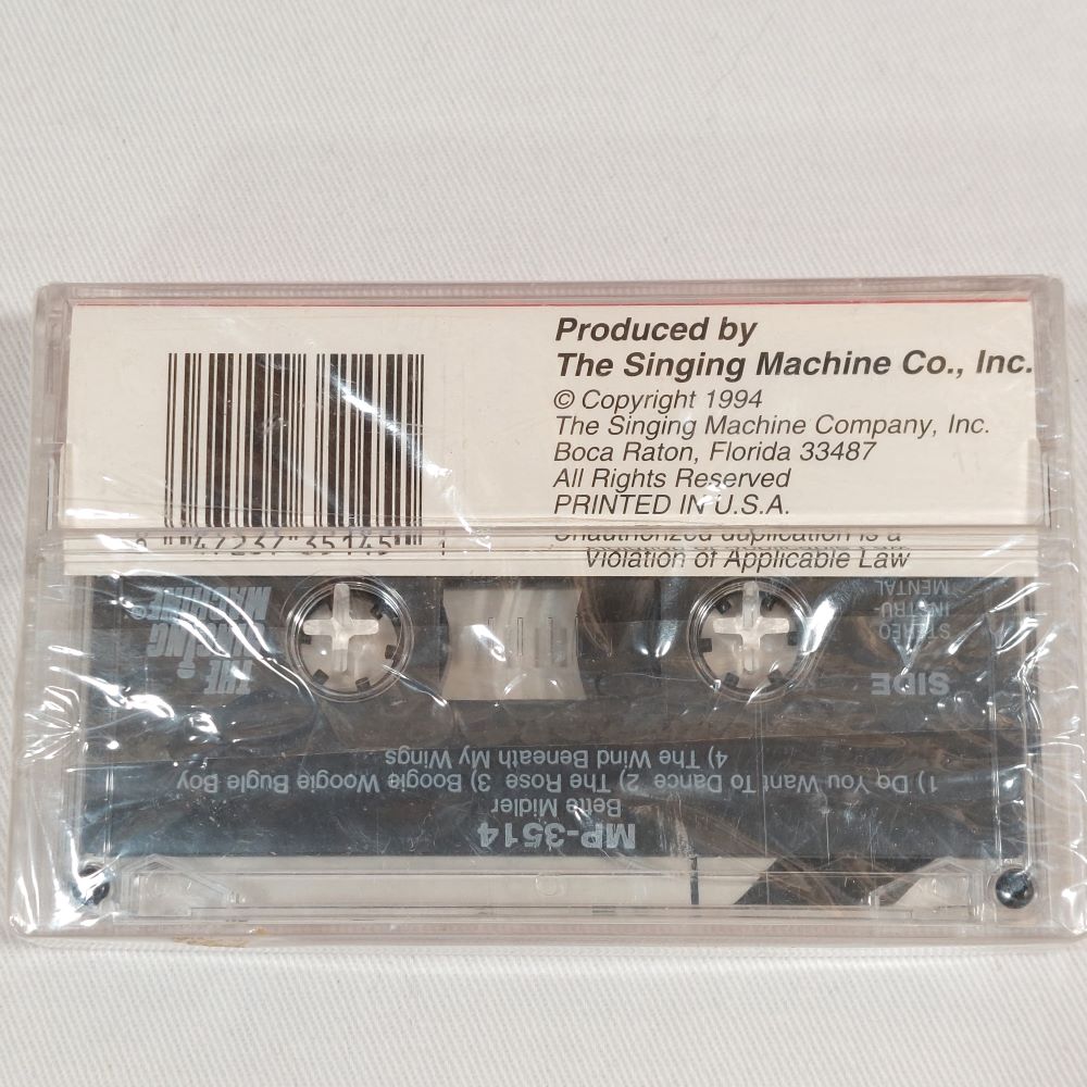 Karaoke Kassette Sing the Hits of Bette Midler Volume 1 on Cassette