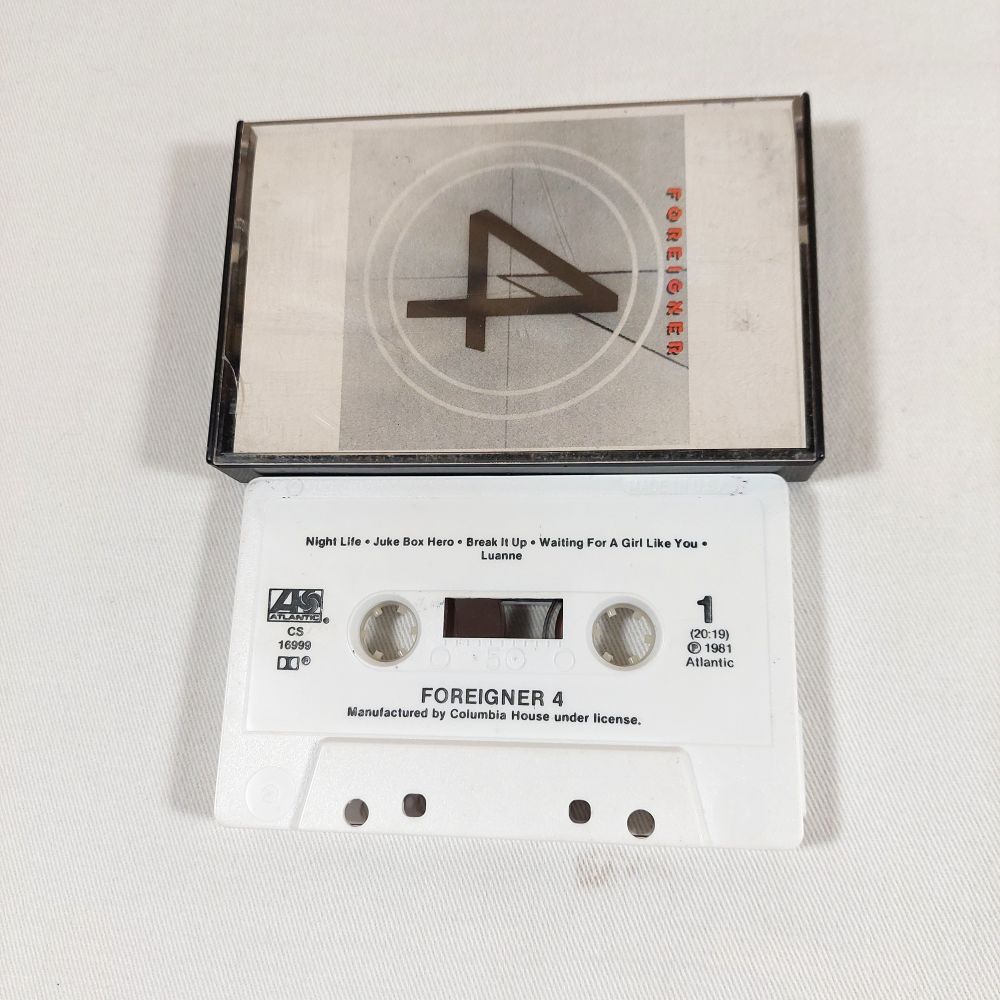 Foreigner 4 Music Cassette Vintage