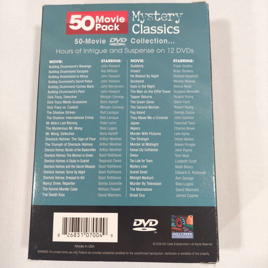 Mystery Classics - 50 Movie Pack - DVD Collection from 2006