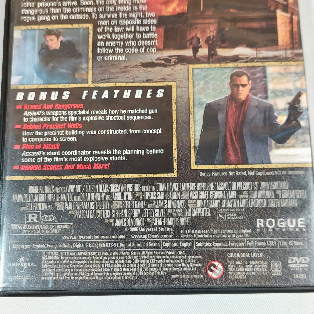 Assault on Precinct 13 on DVD