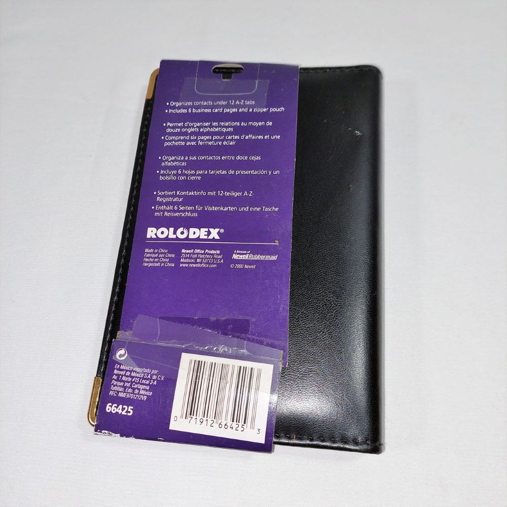 Rolodex Personal Address Book Binder Style