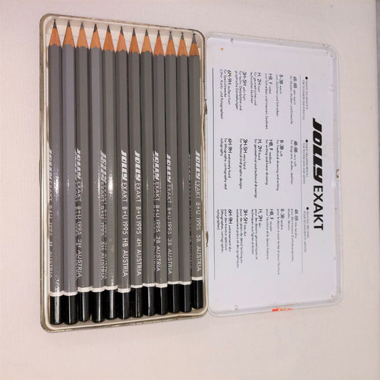 Jolly Exakt Design Set of 12 Graphite Drawing Pencils