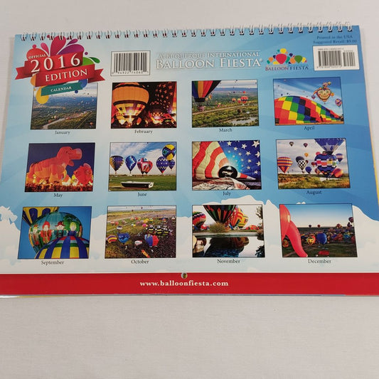 2016 Calendar Albuquerque International Balloon Fiesta