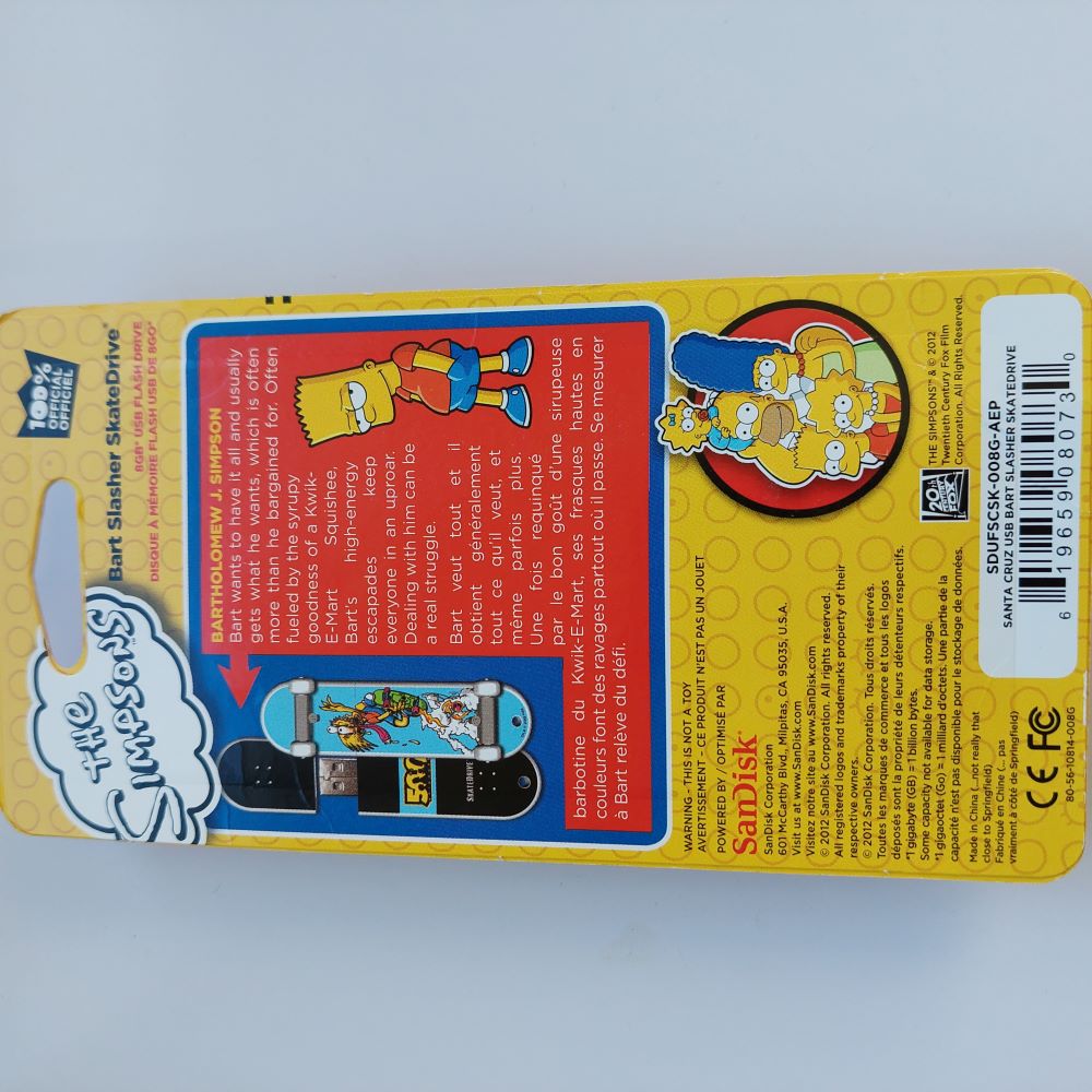 The Simpsons Bart Slasher SkateDrive 8 GB USB Flash Drive