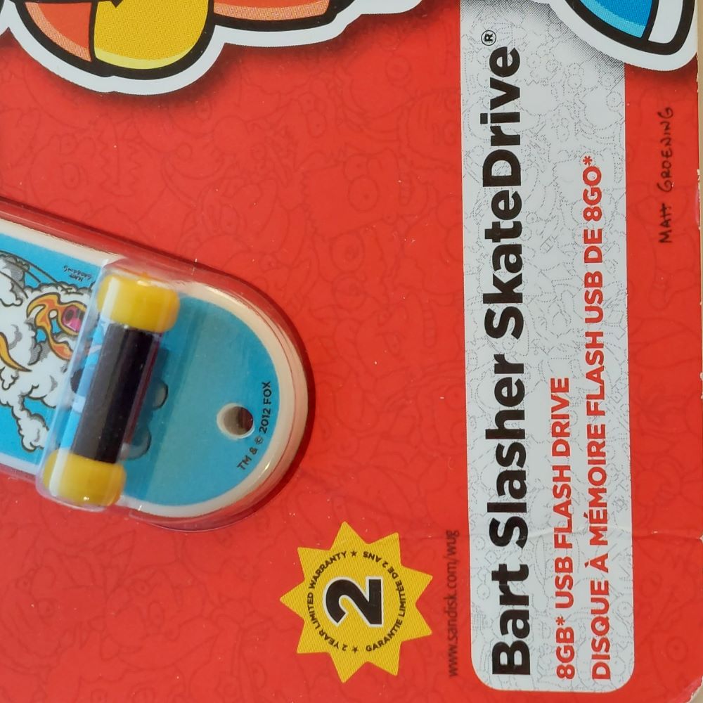 The Simpsons Bart Slasher SkateDrive 8 GB USB Flash Drive