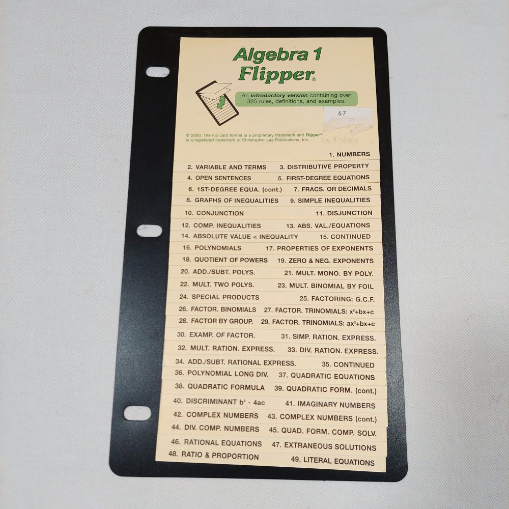 Algebra 1 Flipper