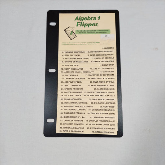 Algebra 1 Flipper