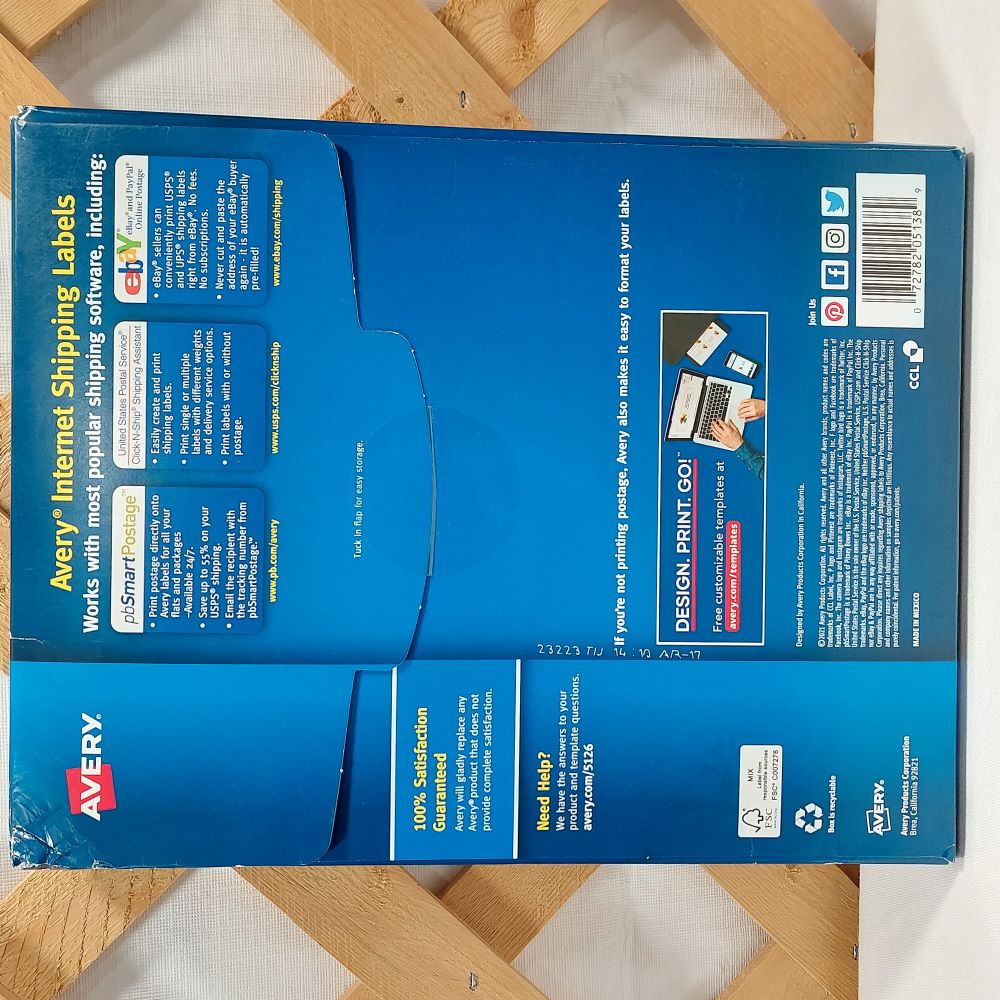 Avery 5126 Internet Shipping Labels Laser Printer 200 Labels