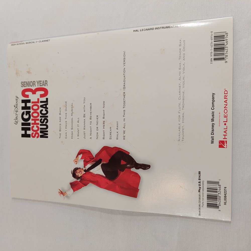 High School Musical 3 Senior Year Instrumental Play-Along for Carinet