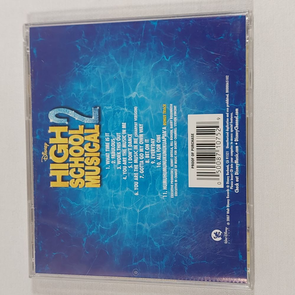 Disney High School Musical 2 Soundtrack 2007