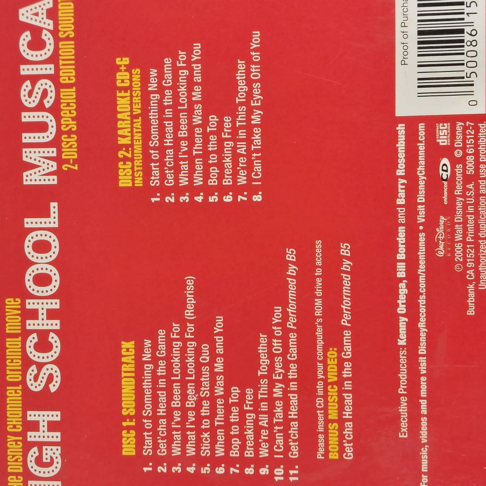 Disney High School Musical 2-Disc Special Edition Soundtrack