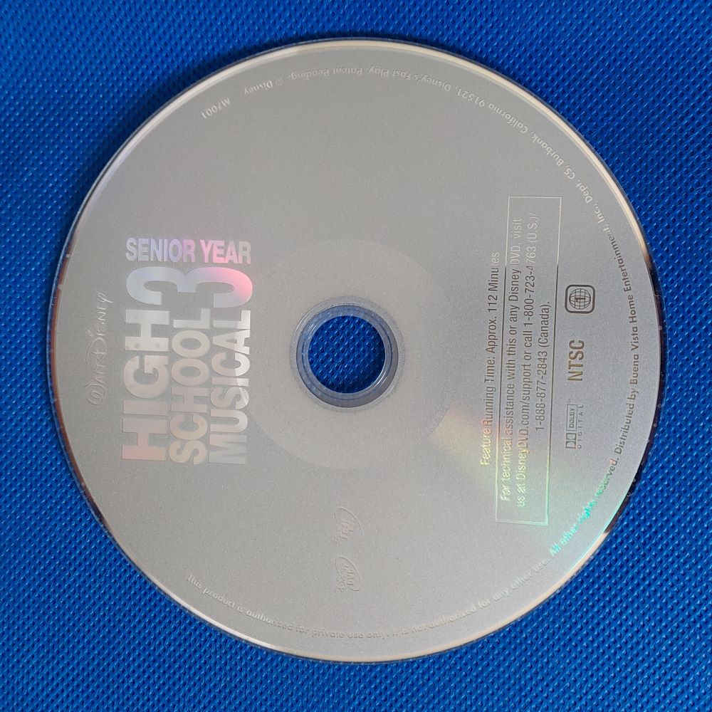 Disney High School Musical 3: Senior Year, Movie on DVD