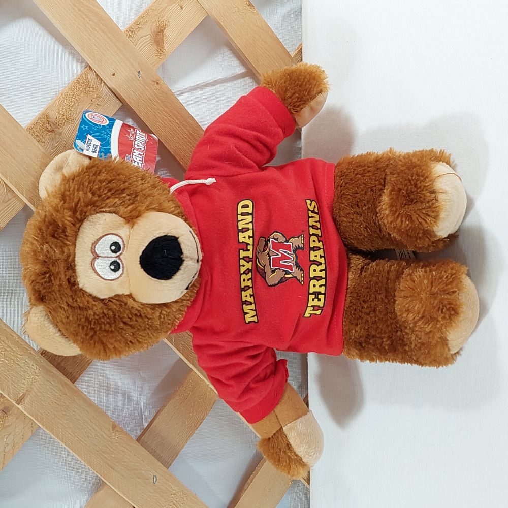 Toy Factory Maryland Hoodie Bear 13.5"