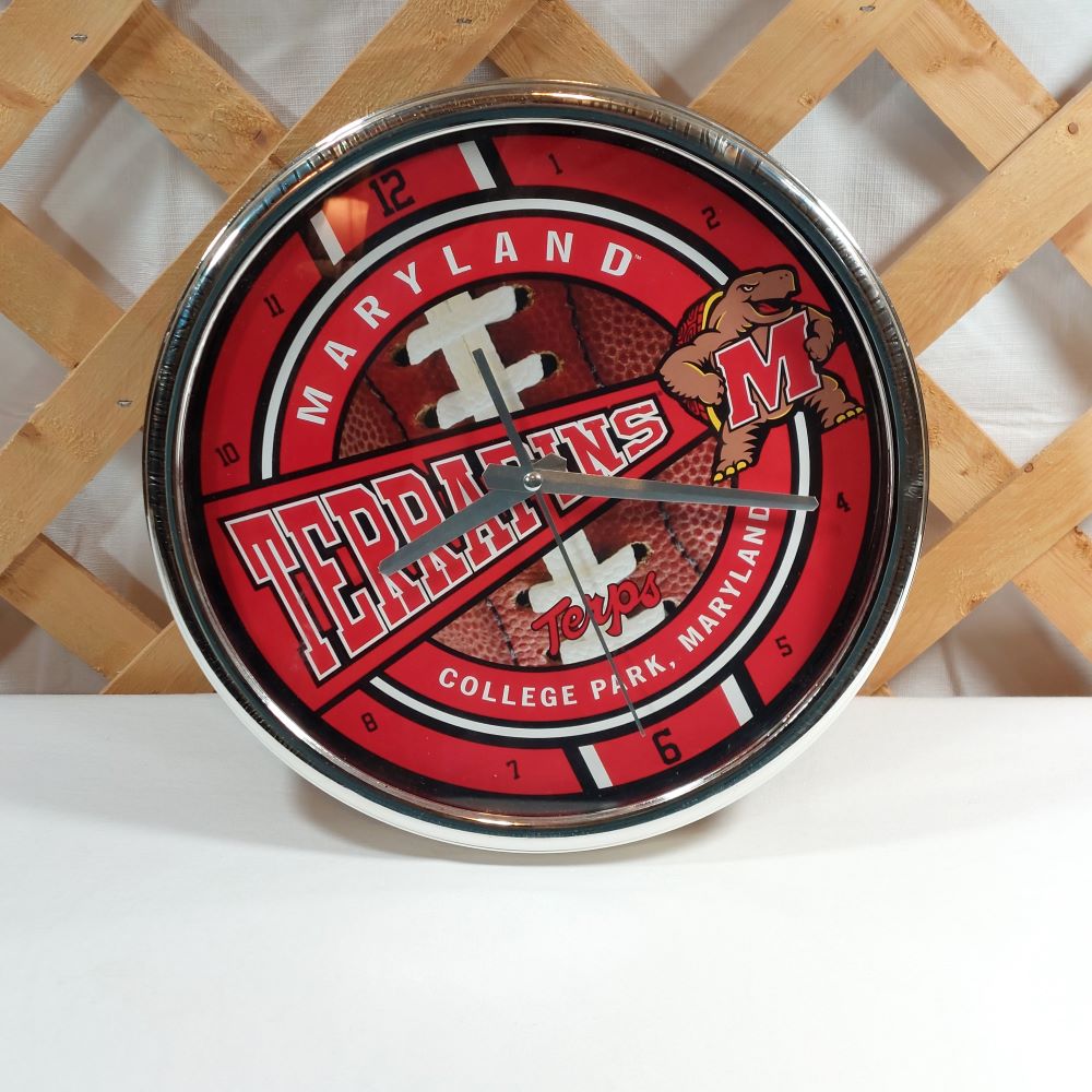 Table Clock University of Maryland Football Theme