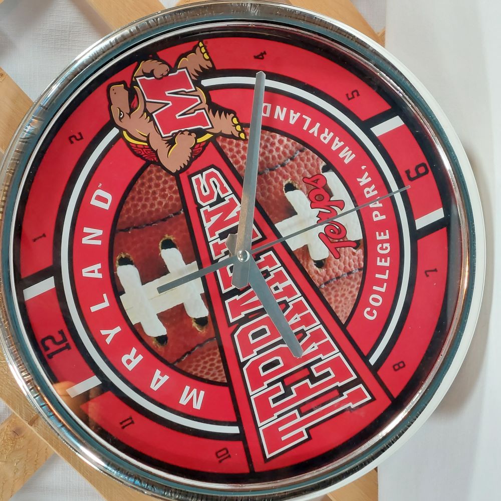 Table Clock University of Maryland Football Theme