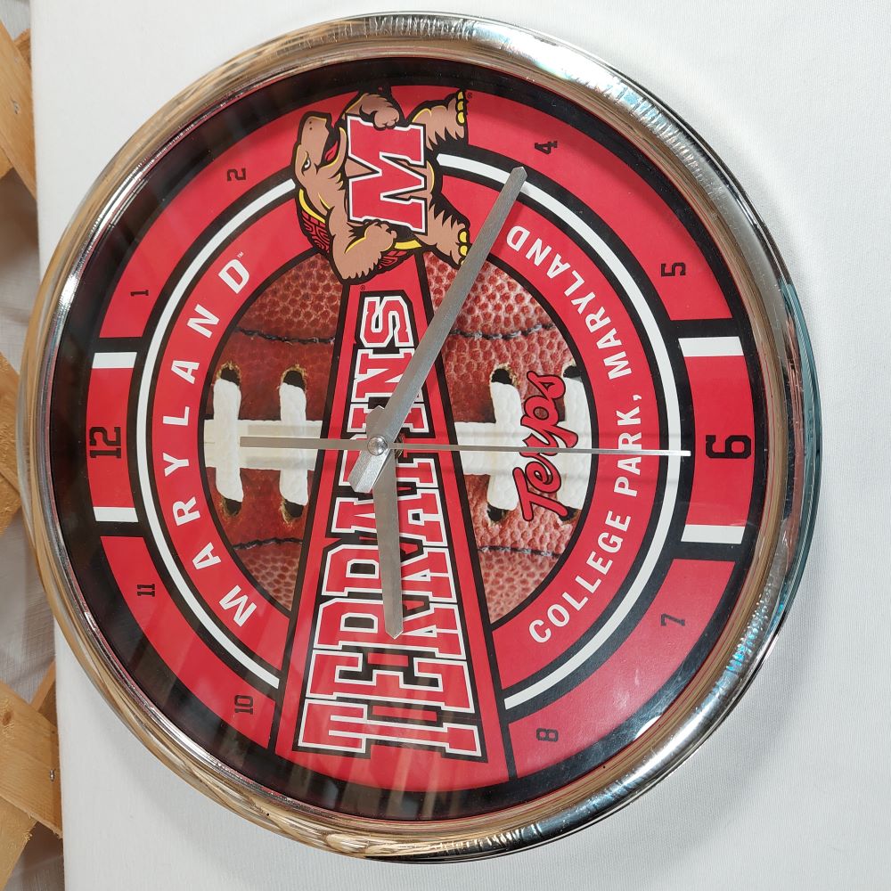 Table Clock University of Maryland Football Theme
