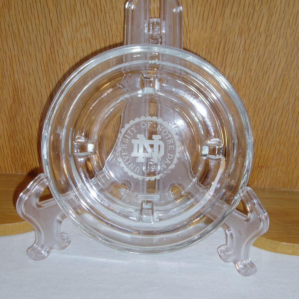 University of Notre Dame Glass Ashtray