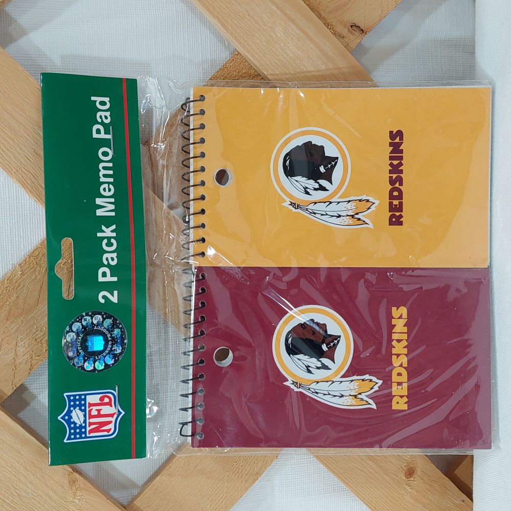2-Pack Memo Pads Washington Redskins