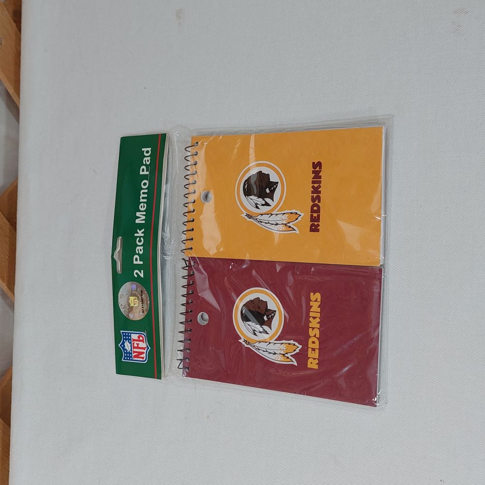 2-Pack Memo Pads Washington Redskins