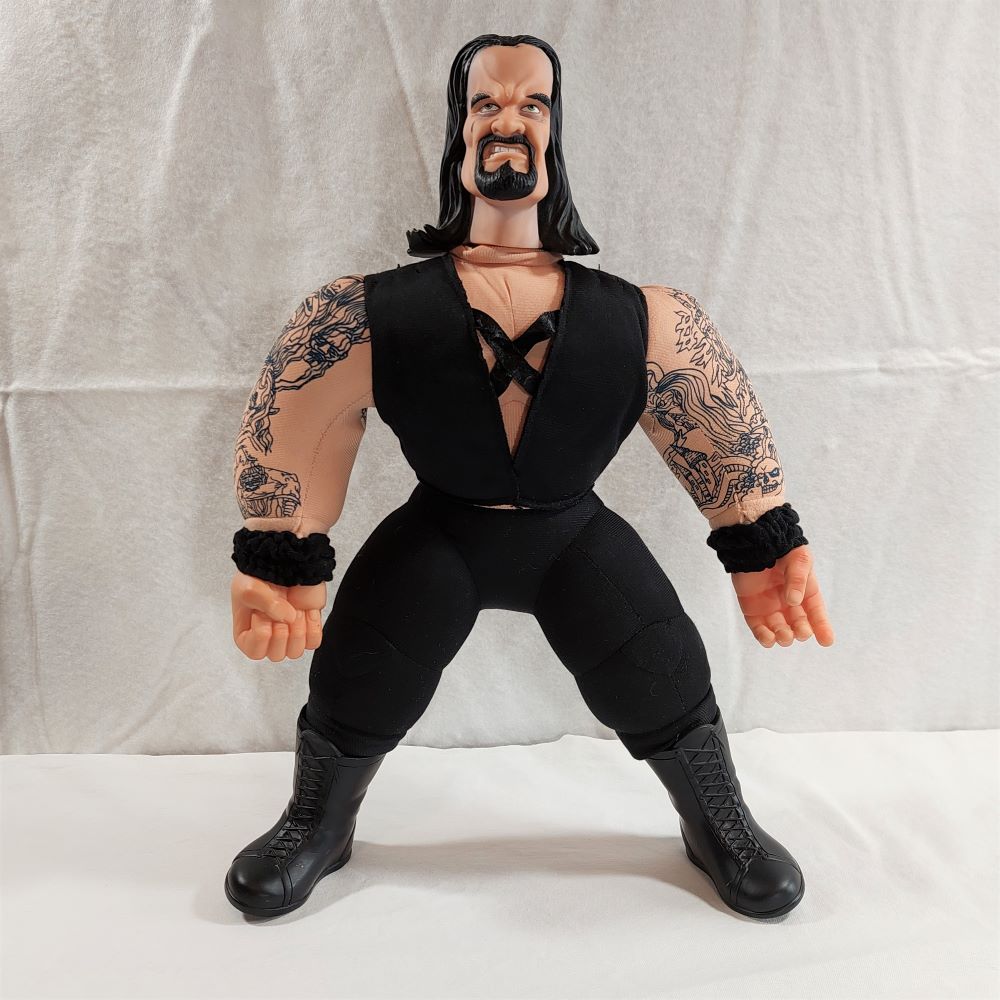 Jakks Pacific Pro Wrestling WWF WWE Undertaker 17" Vinyl Plush Doll