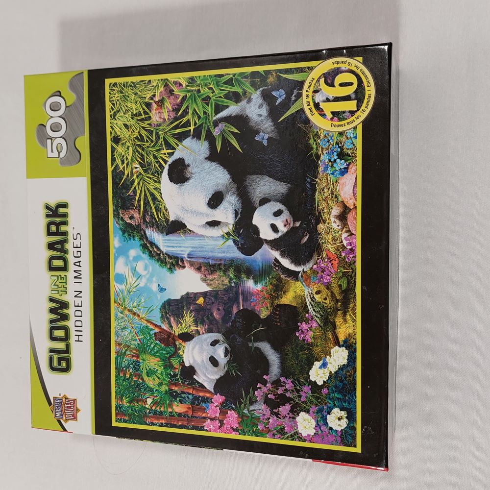 Master Pieces Glow in the Dark Pandas Hidden Images Jigsaw Puzzles