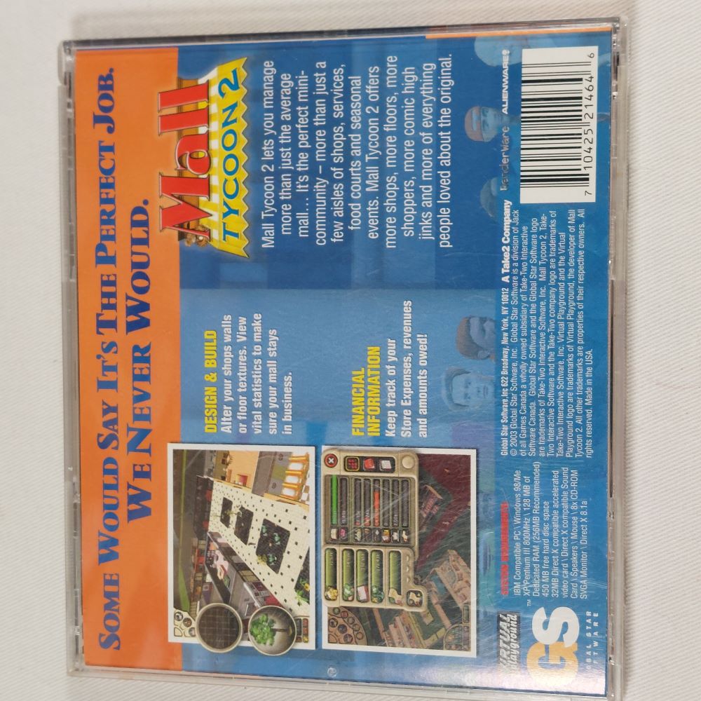 Mall Tycoon 2 - PC CD-Rom Game Software