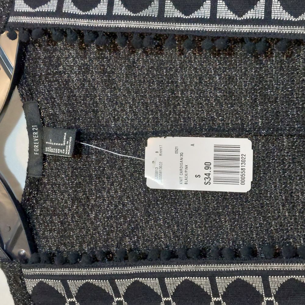 Knit Cardigan Sweater Jacket Forever 21 Juniors Size S