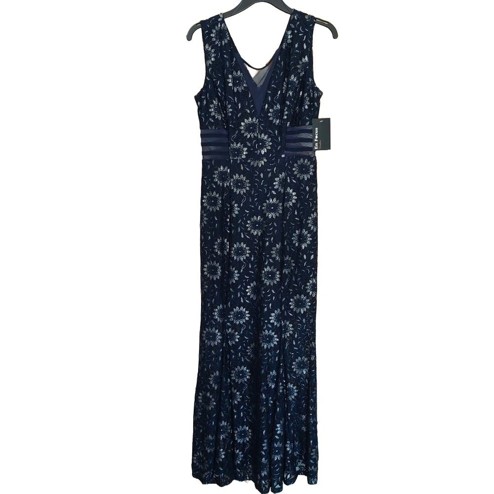 En Focus Studio Floral Sleeveless Maxi Dress Women s Size 6