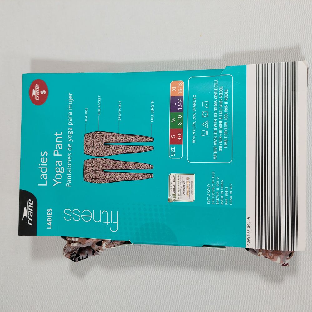 Crane Ladies Yoga Pant Size Small (4-6)