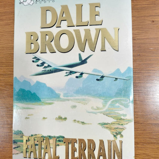 Fatal Terrain by Dale Brown Audiobook on Cassette Front Close Up