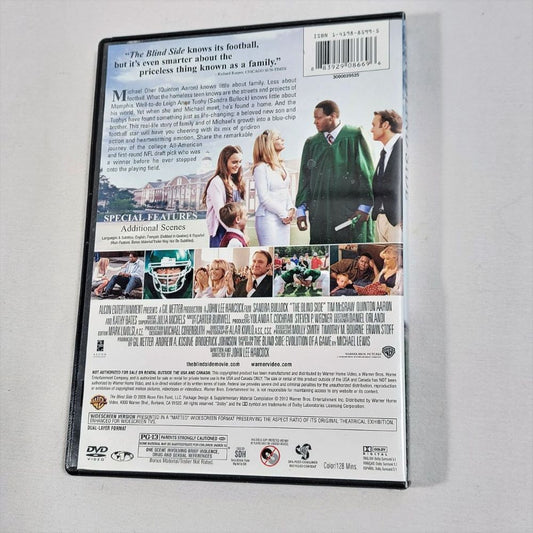 The Blind Side Movie DVD View of Back of Package