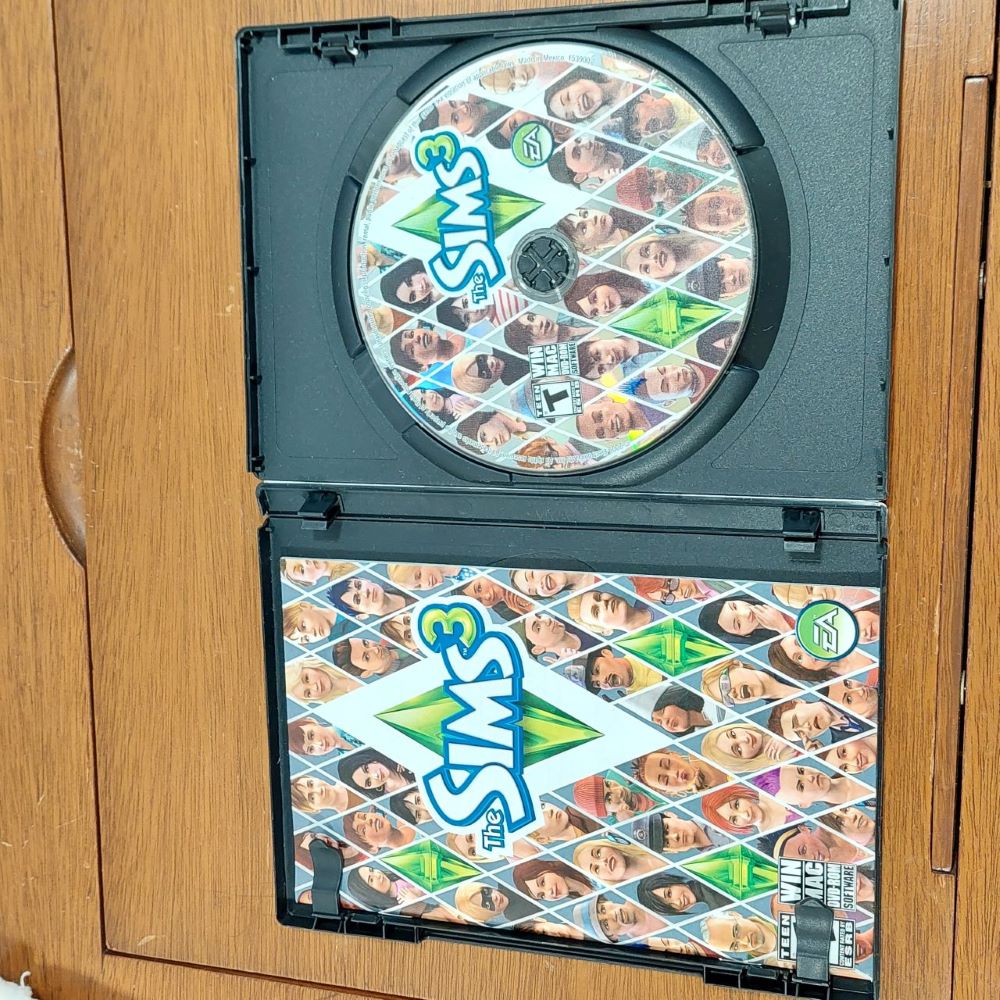 The Sims 3 DVD Rom Software View of Package Interior