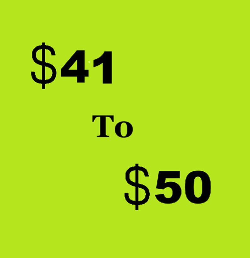 Products $41 to $50