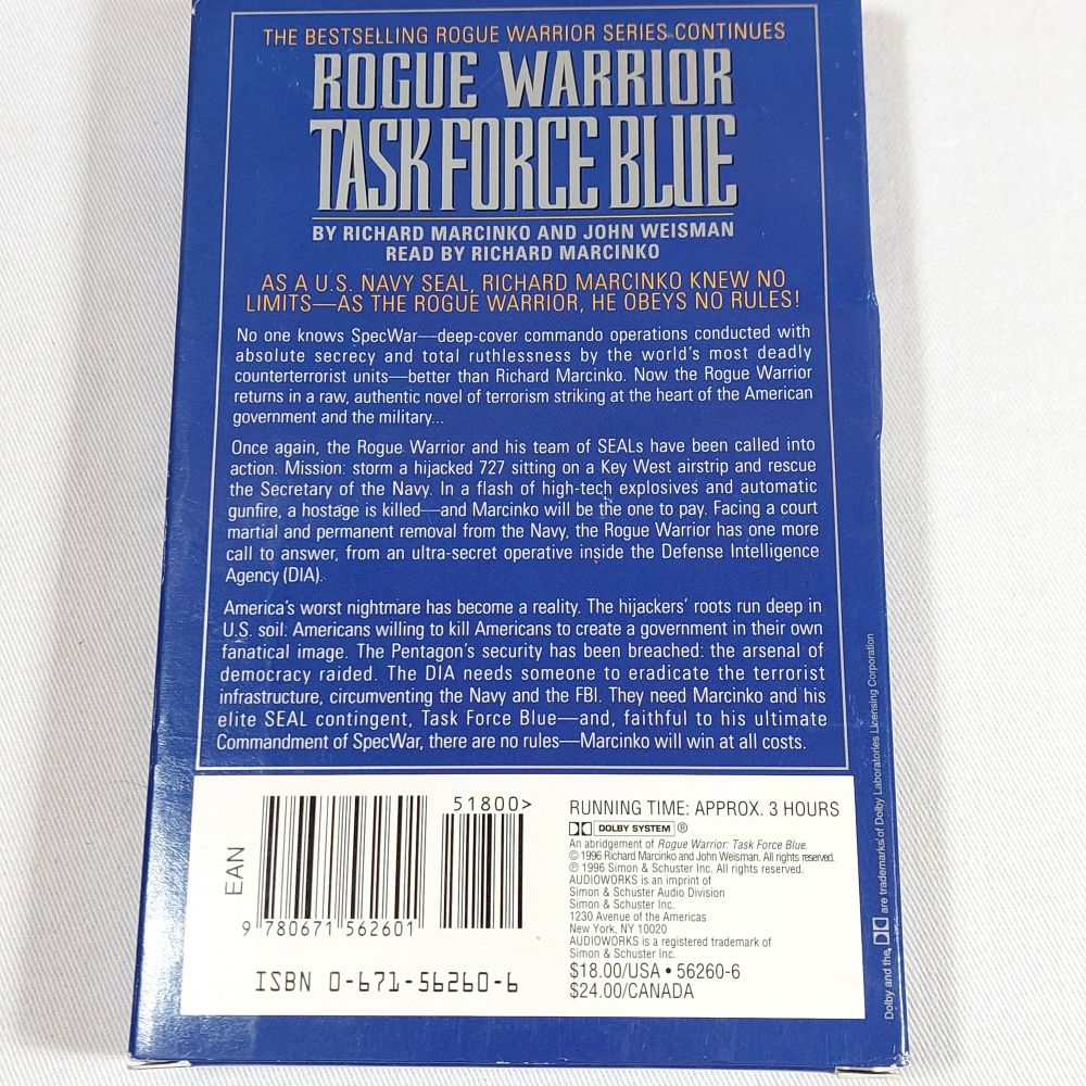 Richard Marcinko Rogue Warrior Task Force Blue on Audiobook