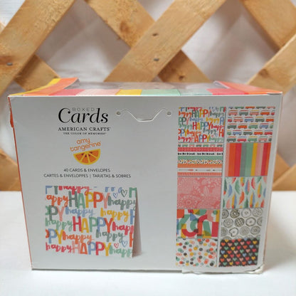 American Crafts Box Cards The Color of Memories Amy Tangerine Oh Happy Life