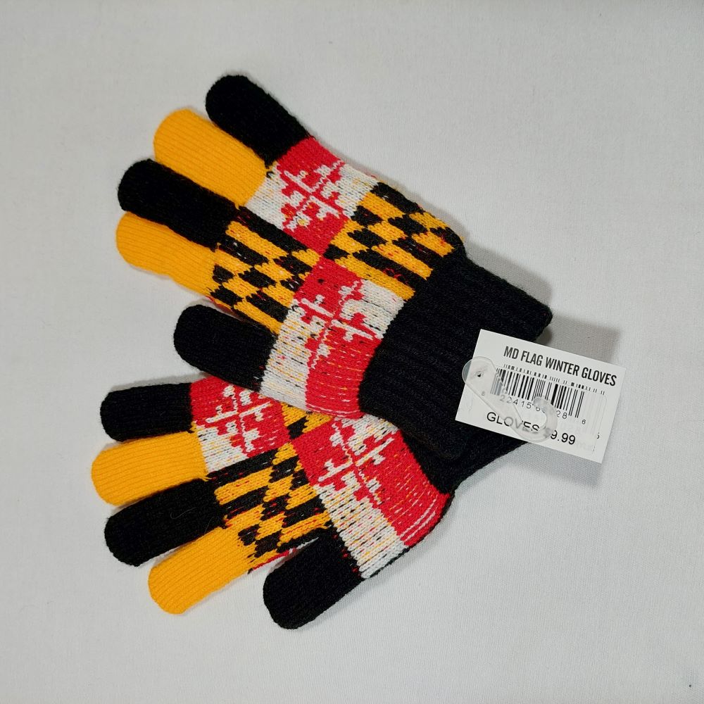 Maryland Flag Winter Gloves