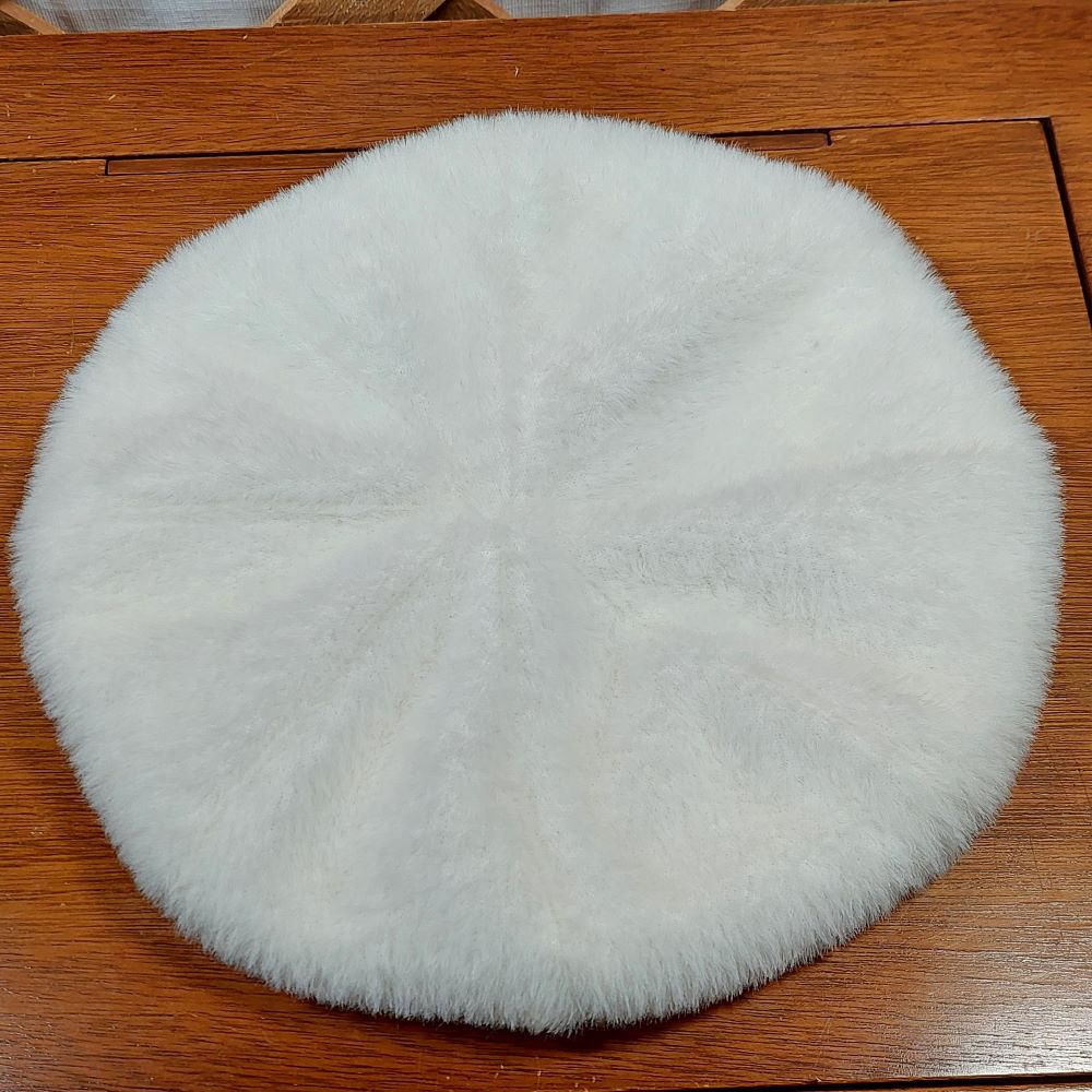 INC International Concepts Faux Fur Ivory Beret