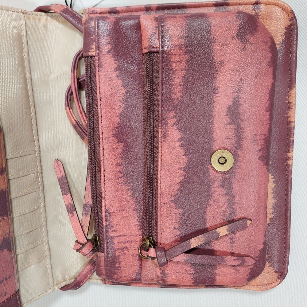 Sonoma Pink Pattern Crossbody Wallet