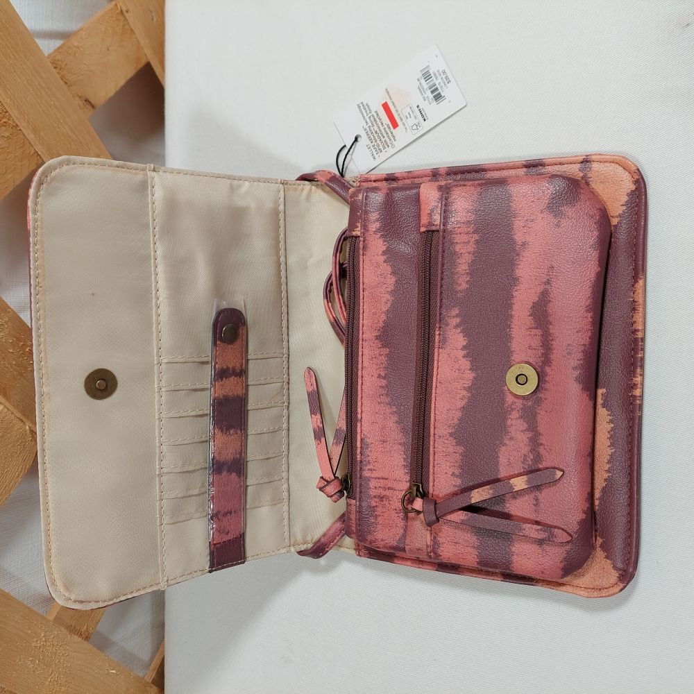 Sonoma Pink Pattern Crossbody Wallet