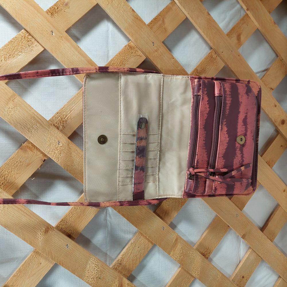 Sonoma Pink Pattern Crossbody Wallet