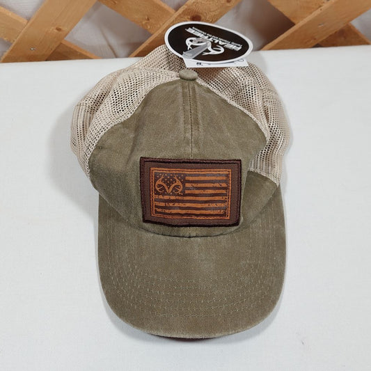 Realtree Headwear Adjustable Flag Patch Cap