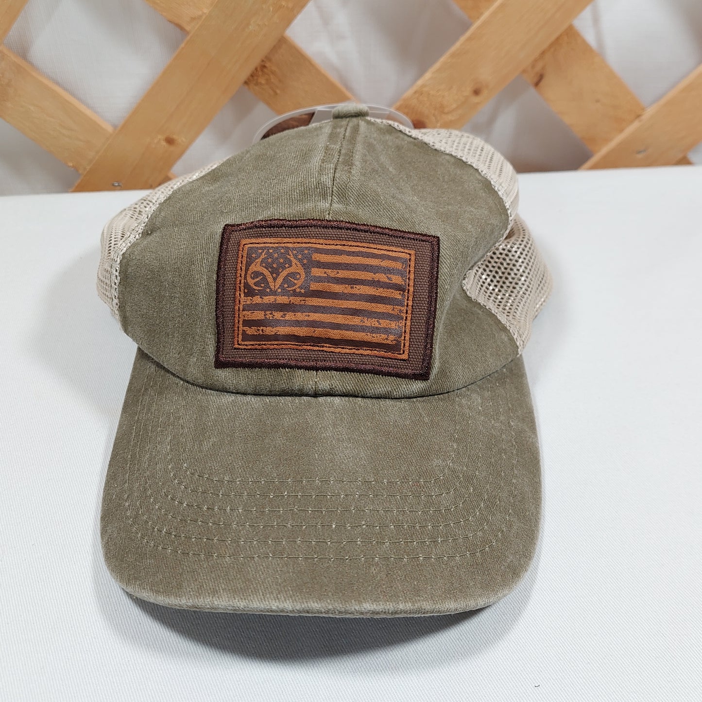 Realtree Headwear Adjustable Flag Patch Cap