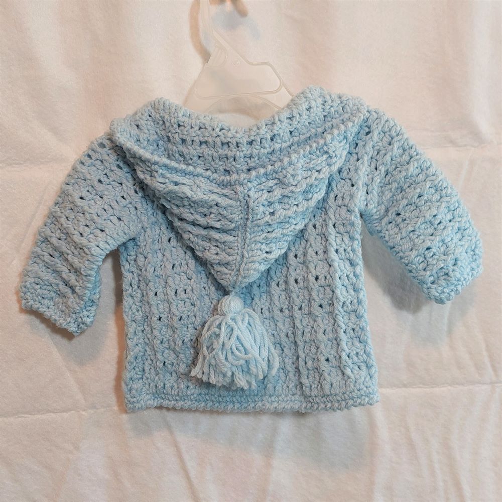 Handmade Infant Sweater Baby Blue