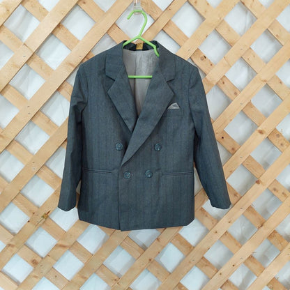 Vintage Young Classic Gray Suit Jacket Boys Size 5R