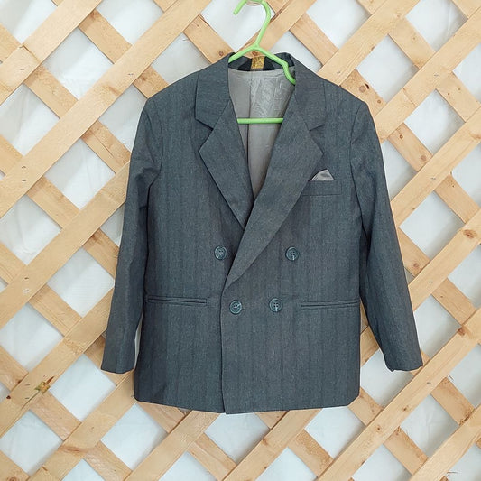 Vintage Young Classic Gray Suit Jacket Boys Size 5R