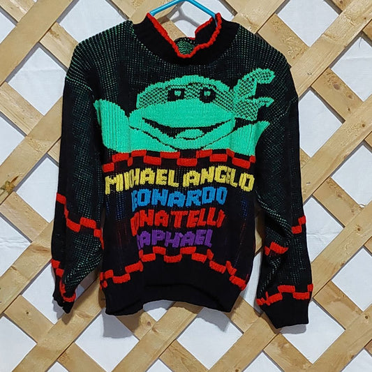 Vintage Teenage Mutant Ninja Turtles Pullover Sweater for Children