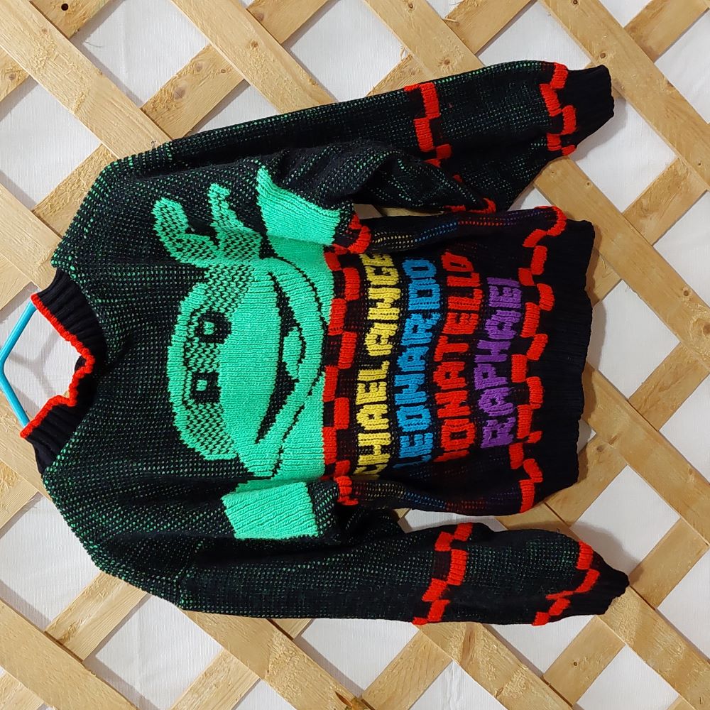 Vintage Teenage Mutant Ninja Turtles Pullover Sweater for Children